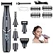 Rasoio elettrico 6 in 1, rasoio elettrico multifunzionale Wet & Dry per donna, rifinitore intimo indolore con display a LED per viso, zona bikini, gambe, ascelle e naso immagine