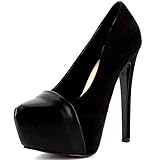luichiny over the knee boots Absatzhöhe ca. 15 cm Luichiny Damen Plateau-Pumps Reel Power Black Gr. 38,5