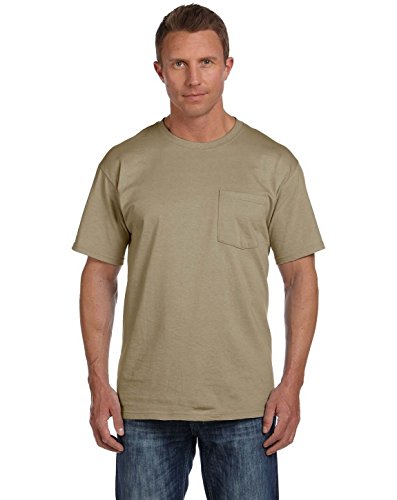 Fruit of the Loom t-shirt poche homme 3931p en maille de coton douce et résistante