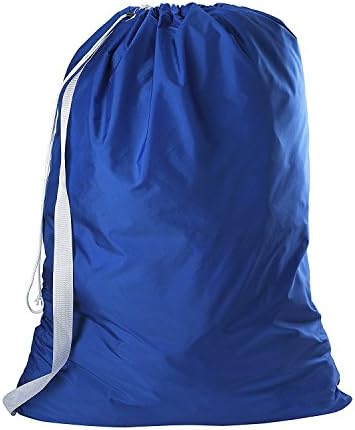 Handy Laundry Extra Large Heavy Duty Nylon Laundry Bag with Shoulder Strap, 30 x 40 in, Rip-Resistant, Machine Washable, Locking Drawstring, Ideal for College Dorm, Travel, Apartment, Royal Blue image 5