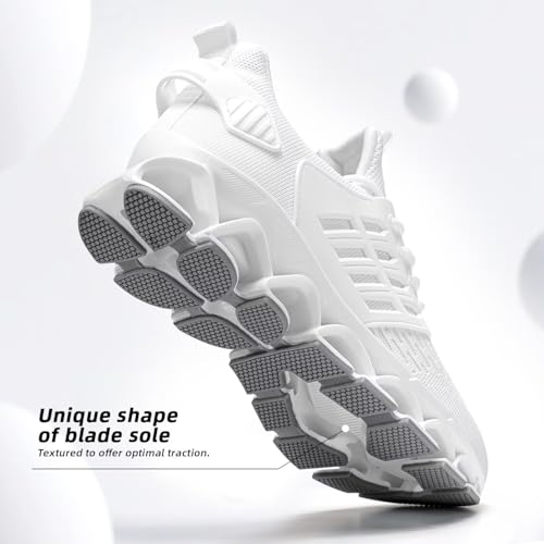 Image of Mens Slip on Walking Running Shoes Blade Tennis Casual Fashion Sneakers Comfort Non Slip Work Sport Athletic Trainer
