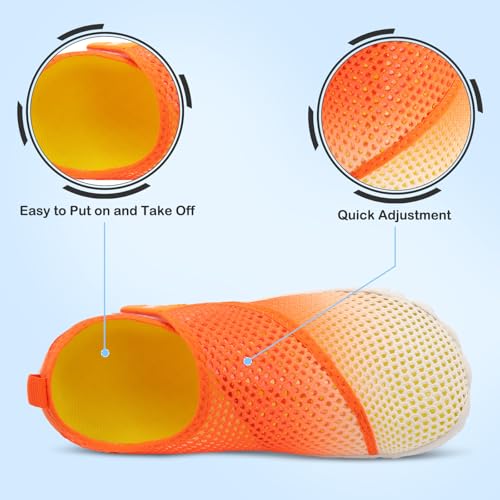 Image of L-RUN Barefoot Hiking Shoes Womens Mens Summer Water Beach Shoes for Pool Swim White White M US (Women 11, Men 9.5)=EU42