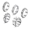 LOYALLOOK Fidget Ring Spinner Ring Anxiety Ring Fidget Rings for Anxiety for Women Stainless Steel Rings