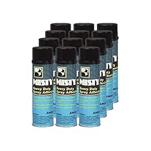 Misty Heavy-Duty Spray Adhesive - 12 oz Case of 12 - 1002035 - Wide Pattern, Aerosol, for Temporary and Permanent Bonding on Leather, Cardboard, Most Plastics, and Cloth