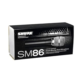 Shure Sm86 Microfono Professionale Cardioide A Condensatore Ideale Per Cantanti Solisti E Cori (Astuccio E Supporto Inclusi)