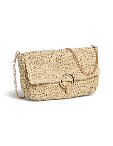 PIECES Shoulder Bag, Pcgamna Sac à bandoulière Femmes, Beige, Taille Unique