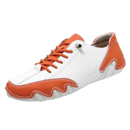 Zapatos casuales para hombre y mujer, ligeros, antideslizantes, de verano, de caña baja, con estampado de pulpo, zapatos planos para caminar, clásicos, cómodos, informales, para ciclismo, 1, Orange