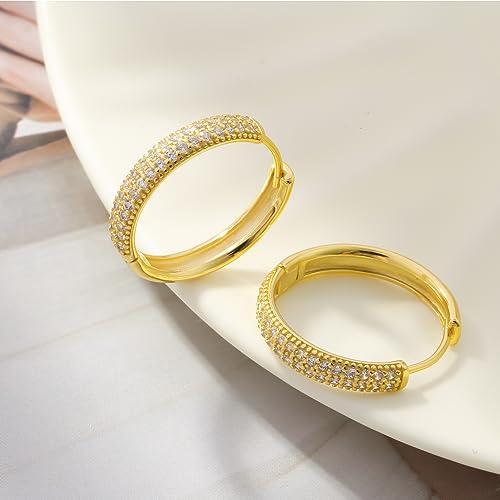 ToHeart Gold Huggies Earrings for Women Small Gold Hoop Earrings 6