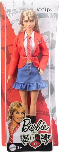 Barbie, Boneca Mia Inspirada em Rebelde & RBD, Vestindo Uniforme Escolar Removível com Bota e Gravat