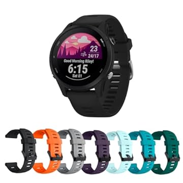 Pulseira Para Garmin Vivoactive5 Venu SQ 2 Forerunner 165/55 DM ACESSÓRIOS (PRETO)