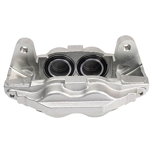 Image of TRQ Front Driver and Passenger Side Brake Caliper Set 2 Piece Caliper Brackets Hardware for 2016-2022 Toyota Sequoia 2016-2021 Tundra
