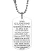 ZXOTTY to My Grandson Never Forget How Much Love You Grandma Grammie Nana Grammy Dog Tags Pendant Necklace Birthday Gift Jewelry Graduation Military Birthday Anniversary Personalized