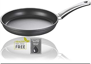 Berndes Titanium Special Edition Frying 24 cm with Stainless Steel Handle, Non-Stick Coating, Cast Aluminium Pan, Scratch Heat-Resistant, Black