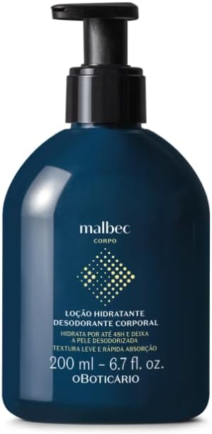 Nossa Loção Hidratante Corporal Malbec 200ml — Melhor para Perfume e Hidratação