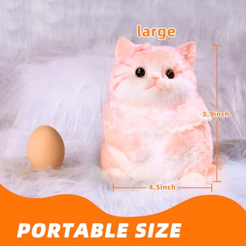 Big Taba Squishy Cat, Handmade Large Cat Taba Toys, Stress Relief, Funny, Cute Soft Cat Squishy Stress Toy Gifts.(Large Pink Cat)