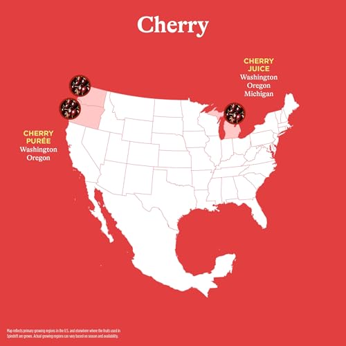 Image of Spindrift Sparkling Water, Cherry Flavored, Made with Real Squeezed Fruit, 12 Fl Oz Cans, Pack of 24 (Only 21 Calories per Can)