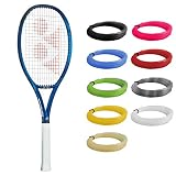 YONEX EZONE 100 Deep Blue Tennis Racquet in 4 1/4" Grip Strung with Kyrgios Yellow Syn Gut Racket String (Best Racket for Feel, Spin, Stability and Precision)