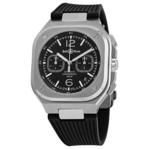 Bell and Ross BR 05 Chrono Chronograph Automatic Black Dial Men's Watch BR05C-BL-ST/SRB