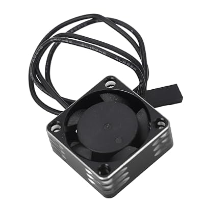 RC Car Motor Cooling Fan for Most RC Model Cars, 25x25mm Aluminum Alloy Lightweight Brushless ESC High Speed Heat Dissipation Fan (Silver)
