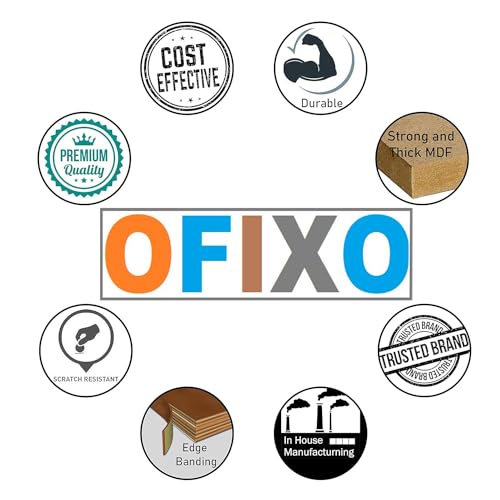 Image of OFIXO Wooden Floating Wall Mounted Shelves for Home Decor (4 Pieces, Black)