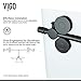 VIGO Elan 56 to 60 in. W x 74 in. H Frameless Sliding Shower Door in Matte Black with 3/8 in. (10 mm) Clear Glass-VG6041MBCL6074