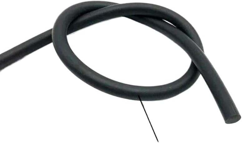 NBR Black Rubber Strip Seal OD 1 To 30mm Temperature Oil Resistant Nitrile Sealing Rope Solid Round Strip Compatible With Automotive Power Industrial Machinery(OD 2 mm)