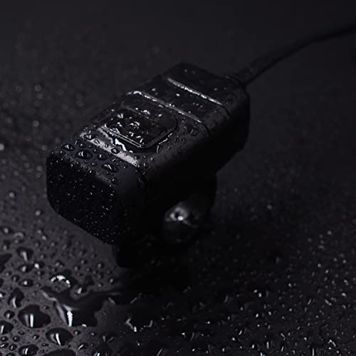 ALLWSLucky Motorrad USB Ladebuchse Wasserdicht mit Schalter, PD3.0 30W & QC3.0 18W USB Motorrad Steckdose, Auto US B Steckdose 12V für Wohnmobil Boot Yacht LKW Wohnwagen(Rot)