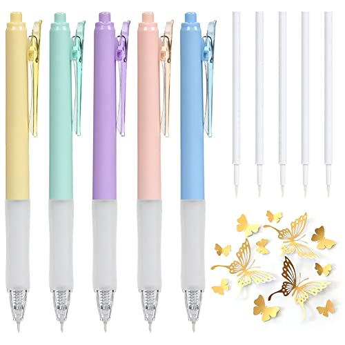 AUAUY Knife Pen Craft Cutting Tools, 5Pcs Cartoon Pattern Student