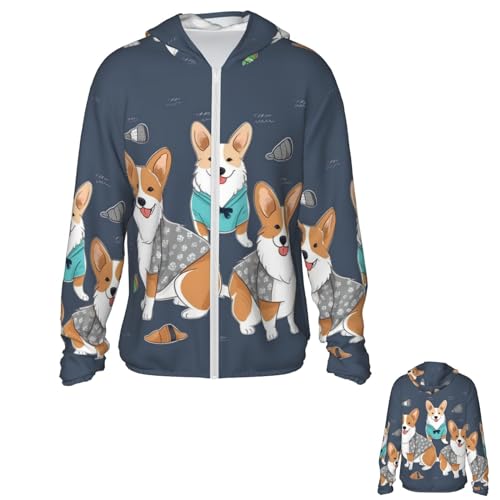 Chaqueta de protección solar con capucha para hombre y mujer miniatura 1