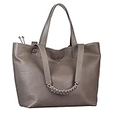 Style | Farbe | Maße: Shopper, Beige, 44x15x28,5 cm