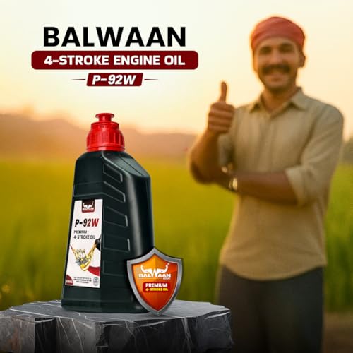 Image of Balwaan Krishi Premium 4-Stroke Engine Oil, 650ml | High Heat Stability | Rust Guard | All Weather Protection & Best for all 4-stroke engines up to 7.5 HP | P-92W