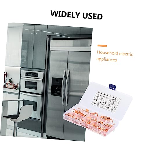 ibasenice 90 Terminais Prensados ​​A Conectores De Fio De Crimpagem Anel Conector De Fio Elétrico Tu