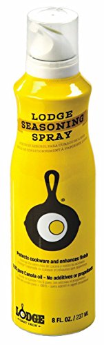 Image of Lodge Cast Iron Seasoning Spray - Seasoning Spray Made with 100% Canola Oil to Restore, Cure, and Care for Cast Iron Cookware - 8 Ounce (Pack of 6)