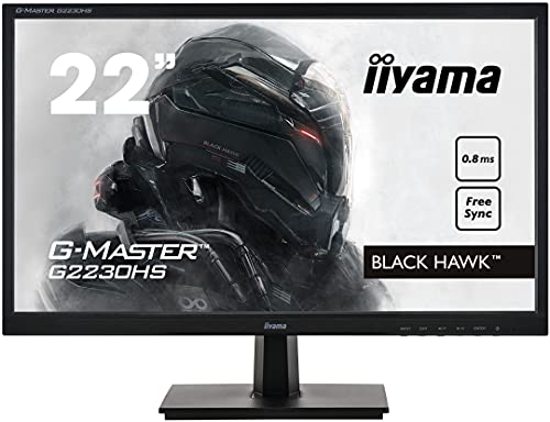 iiyama Ecran 21,5' G-Master G2230HS-B1 Black Hawk, FreeSync, FHD, VGA, HDMI, DP, 0,8ms, Black Tuner