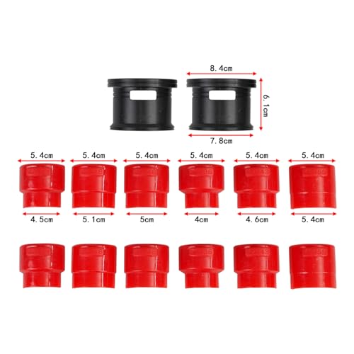 Image of Motorcycle Fork Seal Driver Tool Kit,6 Adapters Sizes (35 /36, 40 /41, 42 /43, 45 /46, 47 /48, 49 /50mm) Iron and Nylon Material, For Fork Seal Set,Motorcycle Fork Legs