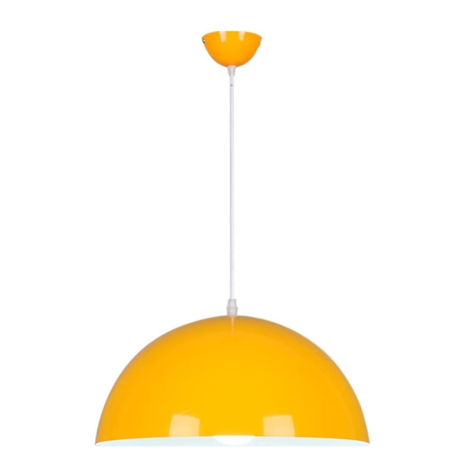 HUAYUSEDF Industrial Retro Metal Pendant Lamp Chandelier Hanging Lighting Ceiling Fixture Classic for Kitchen Island Indoor(Yellow2,50cm)