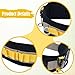 Aymzbd Fishing Waist Belt Camera Waist Strap Multiple Hook Portable Wade Belt Waistband for Women Men Hiking Sea Fishing Camping, Yellow