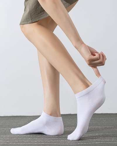 Image of DarkCom Low Cut Ankle Socks for Women and Men, 8 Pairs Thin Cotton Socks