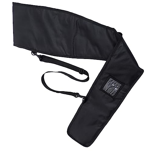 POPETPOP Paddle Bag Outdoor Storage Bag Dry Carrying Folding Sup Paddle Shoulder Strap Paddle Cover Bag Storage Pocket Oar Waterproof Pouch Covers Foldable Black Oxford Cloth