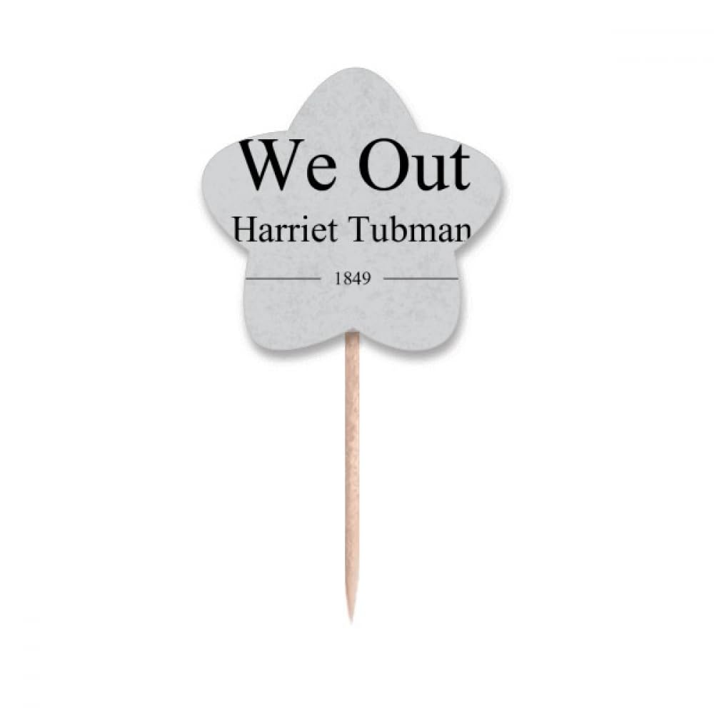 Cure-dents drapeaux Harriet Tubman décorations de table