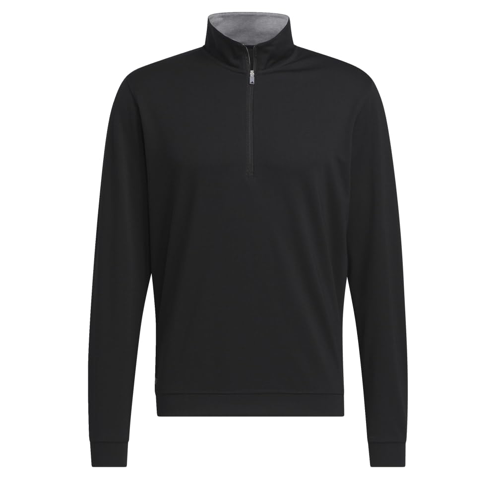 

                                                    adidas Men's Elevated Quarter Zip Pullover, Black,