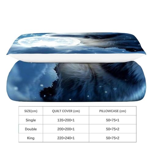 Housse de couette chaton microfbre lit simple theme espace parure - 4