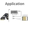 PCIe4.0 X4 to Oculink (SFF-8612 4i) Adapter, for eGPU & NVMe SSD, Applicable to Windows Server/Windows/Linux/VMwareESX/ESXi/Freebsd/Centos/Ubuntu System