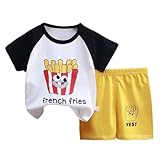 2 Piezas Traje Deportivo para Niños,Conjuntos de Pantalones y Camisetas niños Conjunto ropa infantil bebé Chándal manga corta Deportiva Moda festiva niño Primavera Verano#g