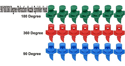 Image of Diy Crafts 11176 India 999 Micro Garden Lawn Water Spray Misting Nozzle Sprinkler Irrigation System, Multicolor, 50 Piece