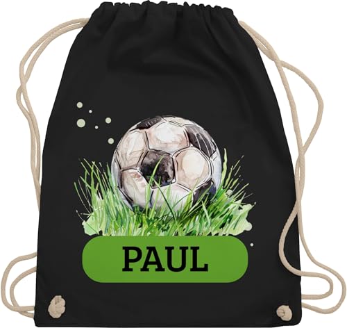 Turnbeutel Rucksack - Fußball mit Name personalisiert I Fussball...