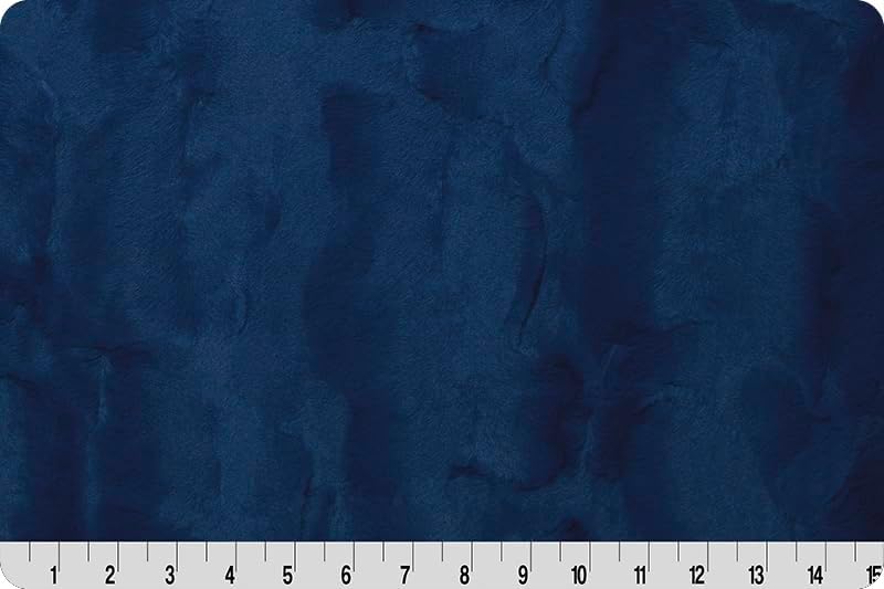 2 yardas (72 x 80 pulgadas) de Midnight Blue Mirage Luxe Cuddle Minky de Shannon Fabrics