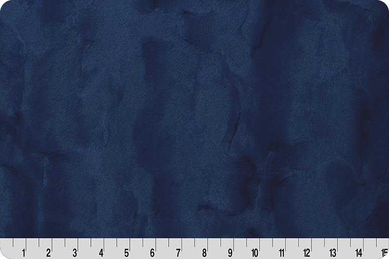 2 Yards (72"x80") of Midnight Blue Mirage Luxe Cuddle Minky from Shannon Fabrics