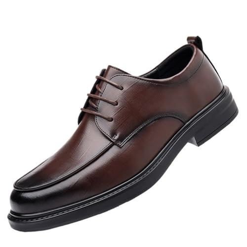 Comfortable Mens Leather Lace Up Oxford Shoes Ideal for Work Business and Formal Occasions