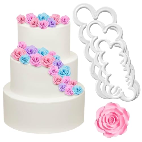 Image of Cake Decoration Kit with 360-Degree Rotating Turntable Table,12 Piece Cake Decorating Nozzle,Heart Shape Mould with Hammer, Scraper Set, Silicone Spatulaa,3 Knif (All Product Reusable & Washable)